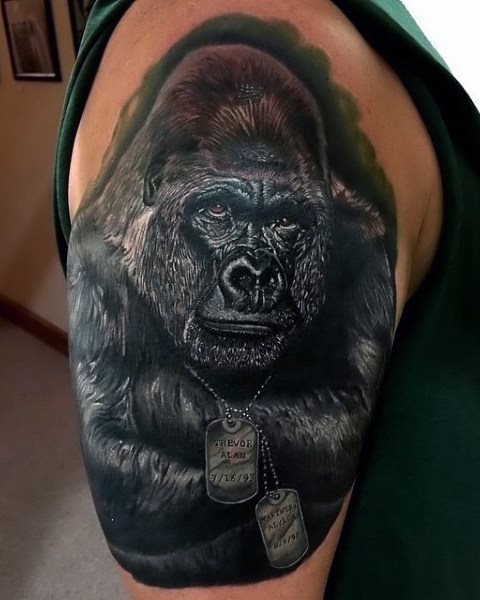 tatouage gorille 127