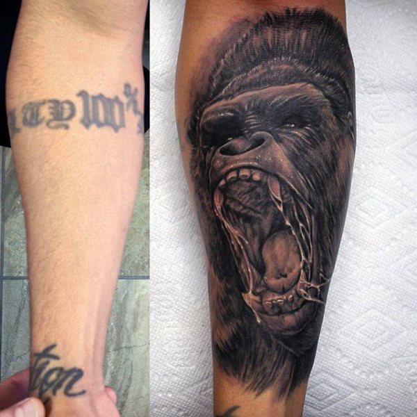 tatouage gorille 187