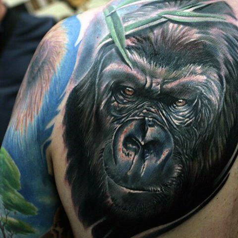 tatouage gorille 208