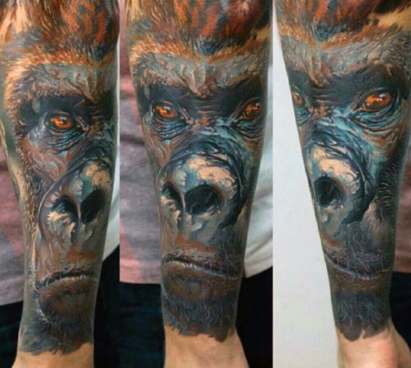 tatouage gorille 211