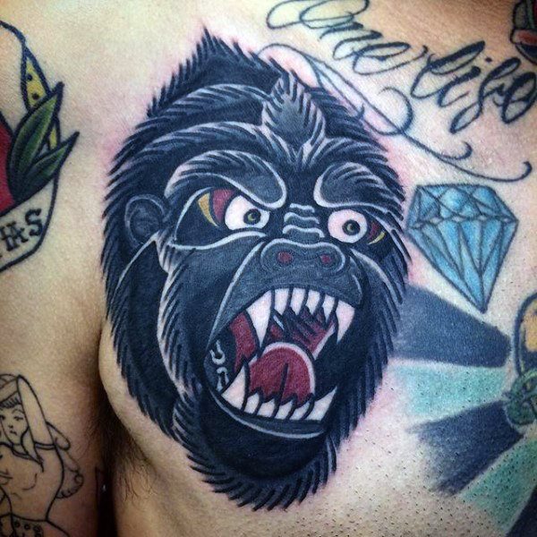 tatouage gorille 229