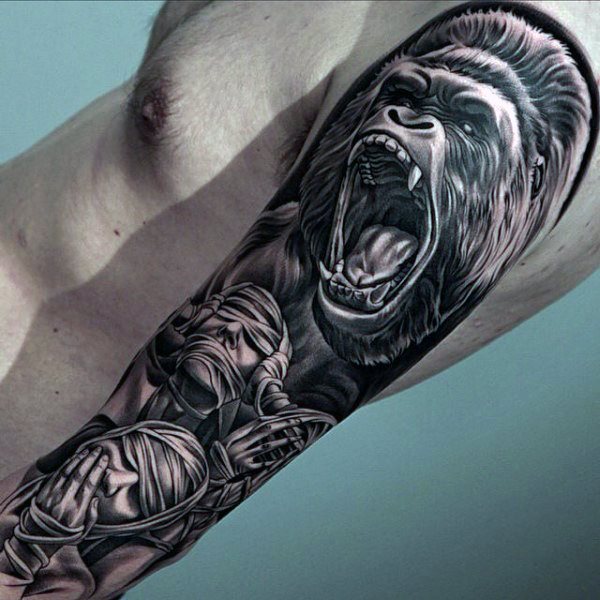 tatouage gorille 241