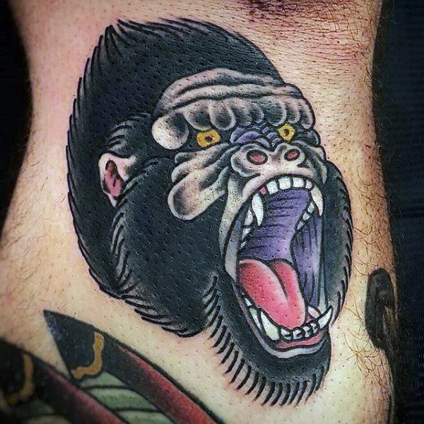 tatouage gorille 256