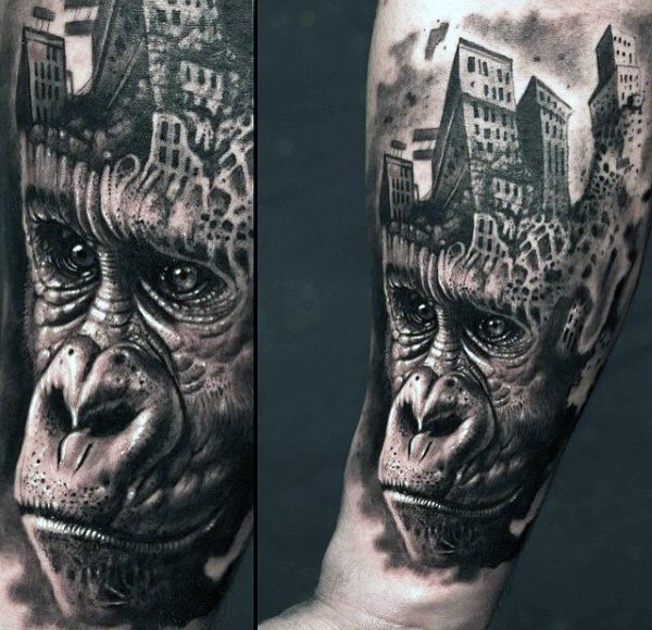 tatouage gorille 265