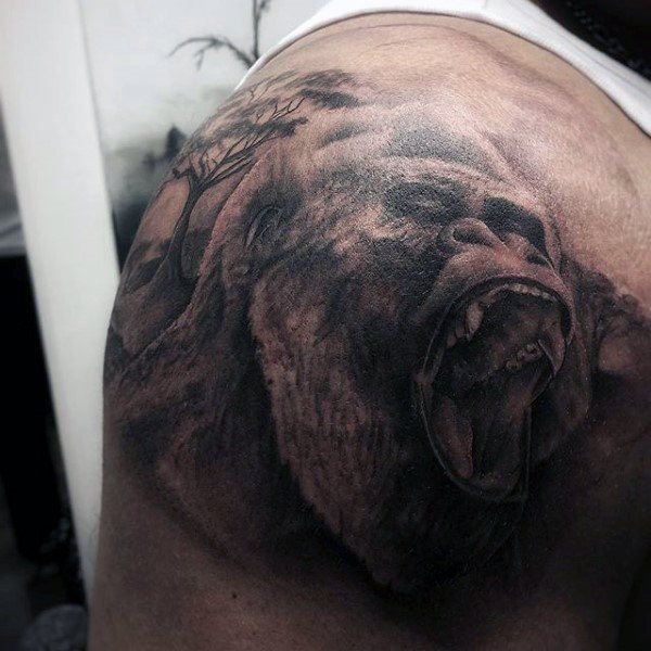 tatouage gorille 31