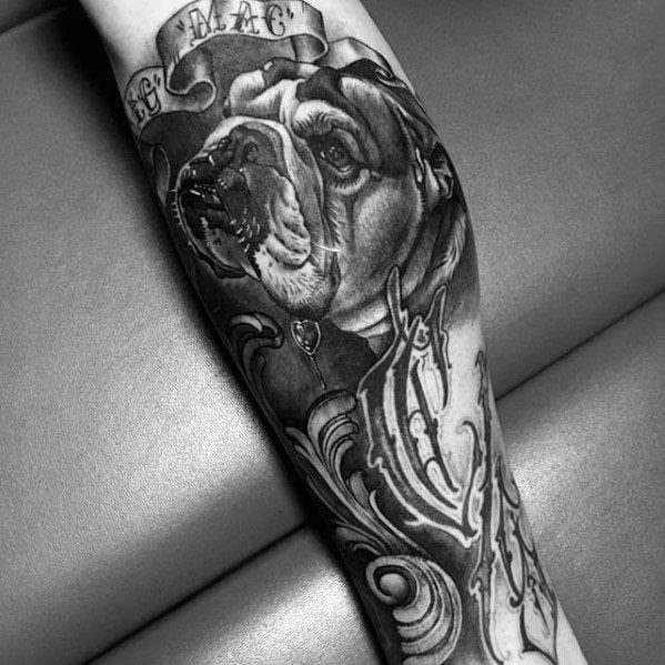 tatouage bulldog 113
