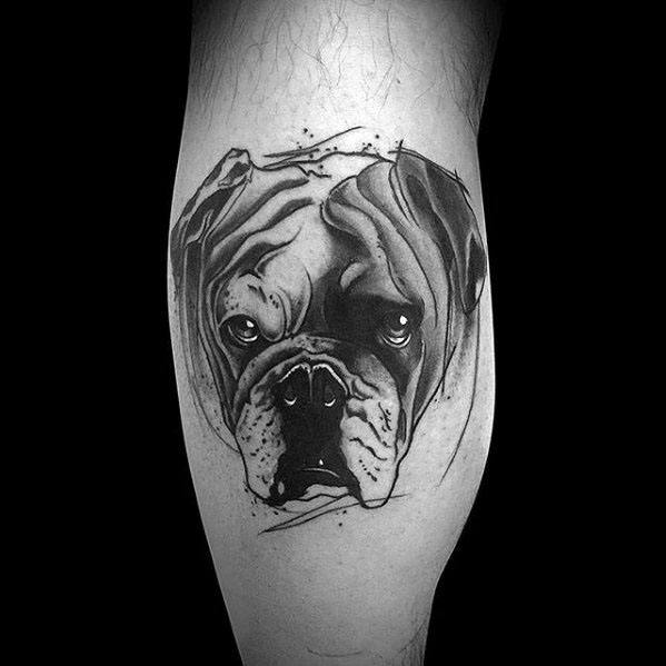 tatouage bulldog 149