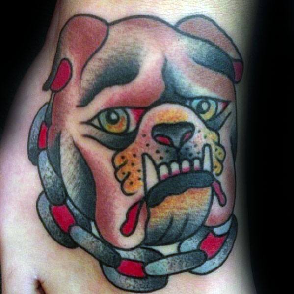 tatouage bulldog 23