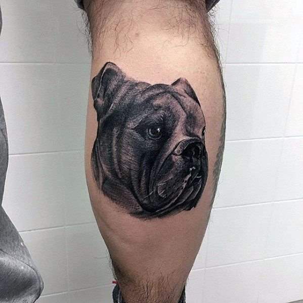 tatouage bulldog 56