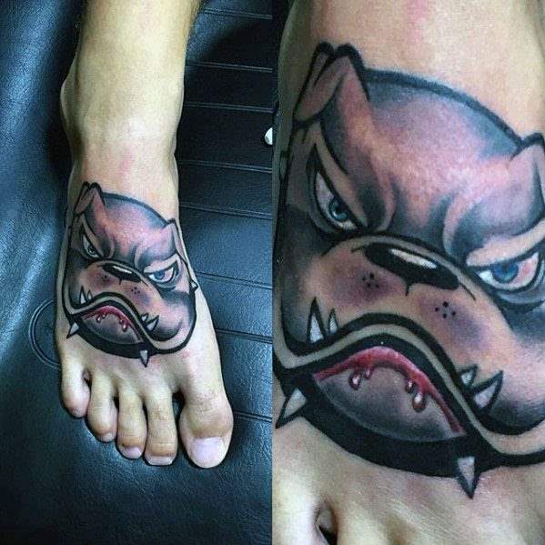 tatouage bulldog 71