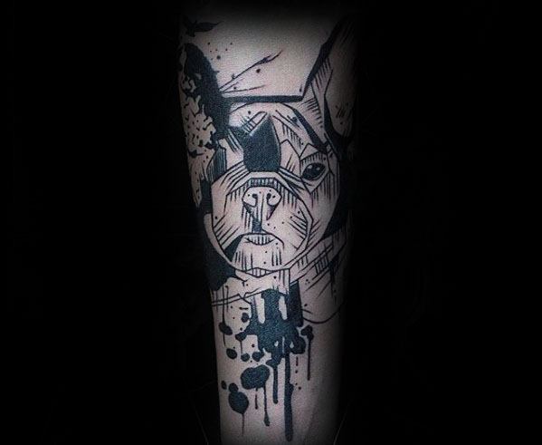 tatouage bulldog 83