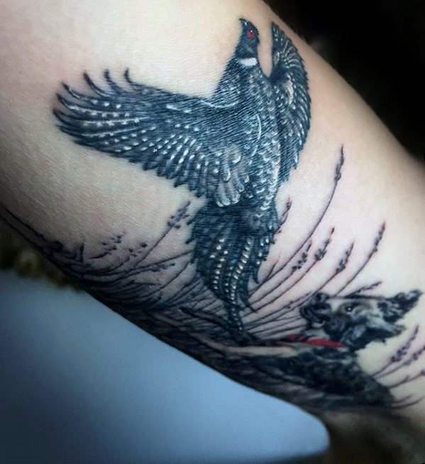 tatouage faisan 35
