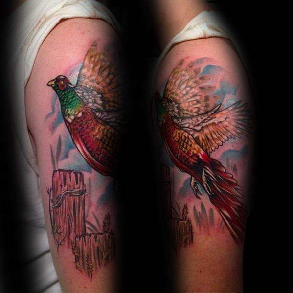 tatouage faisan 41