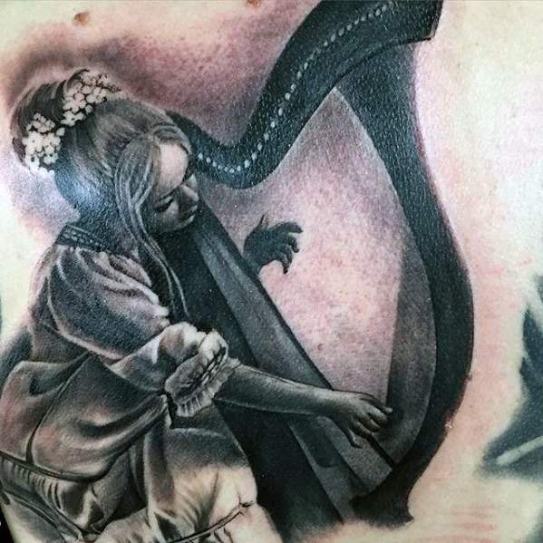 tatouage harpe 57