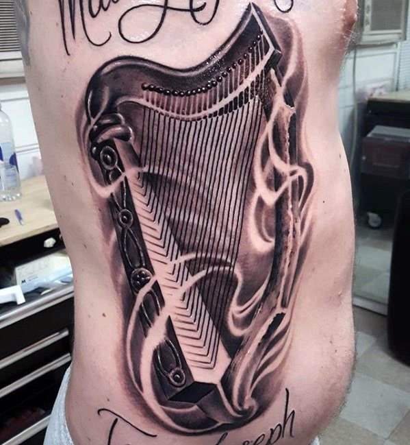 tatouage harpe 83
