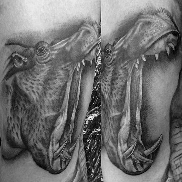 tatouage hippopotame 101