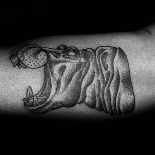 tatouage hippopotame 27