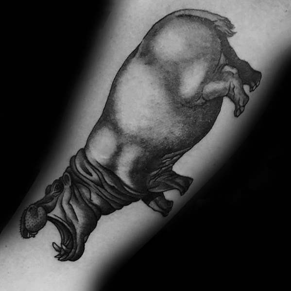 tatouage hippopotame 37