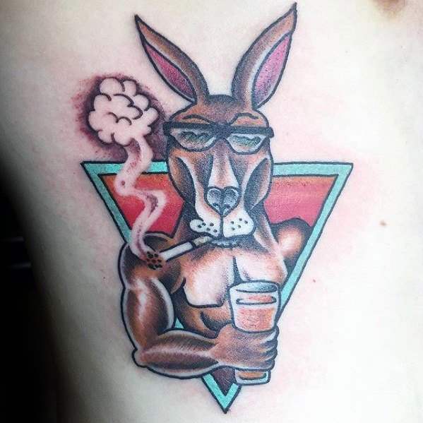 tatouage kangourous 33