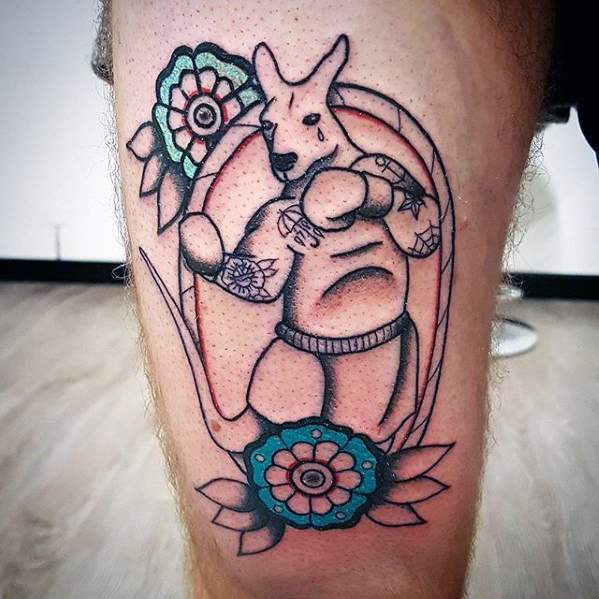 tatouage kangourous 89