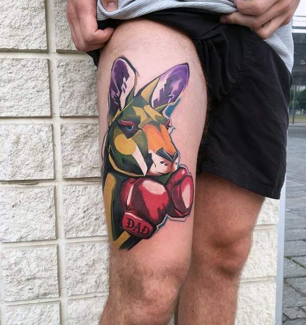 tatouage kangourous 91
