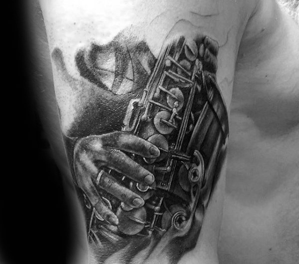 tatouage saxophone 61