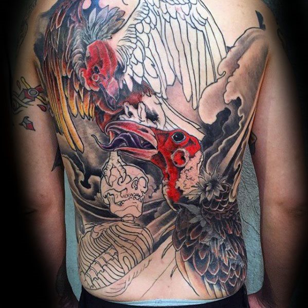 tatouage vautour 113
