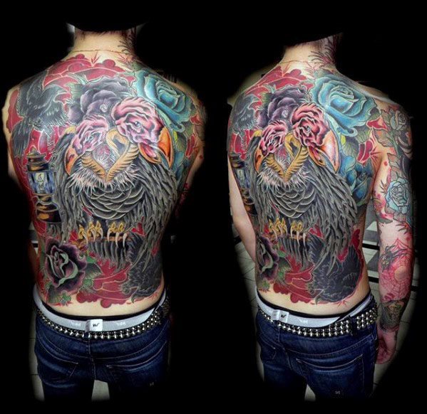 tatouage vautour 55