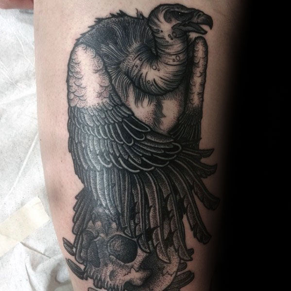 tatouage vautour 87