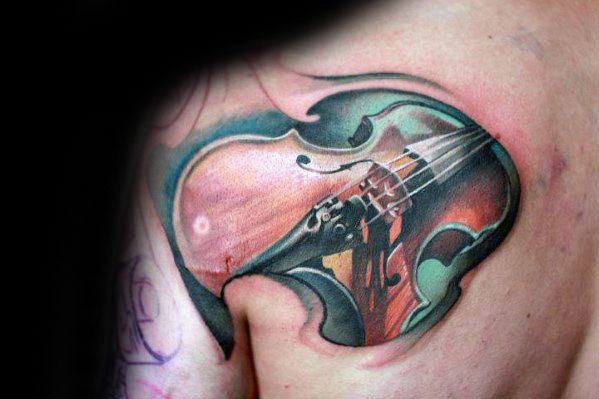 tatouage violon 23