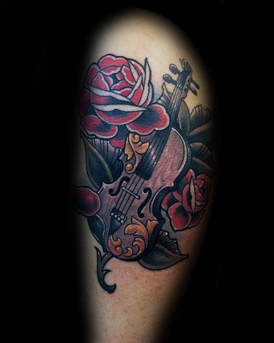 tatouage violon 49