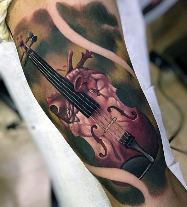 tatouage violon 53