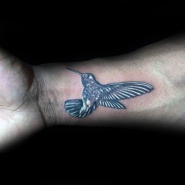 tatouage colibri 222