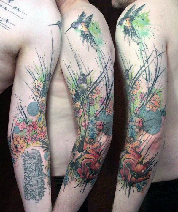 tatouage colibri 294