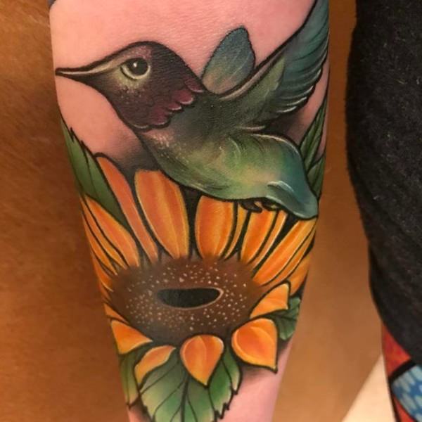 tatouage colibri 466