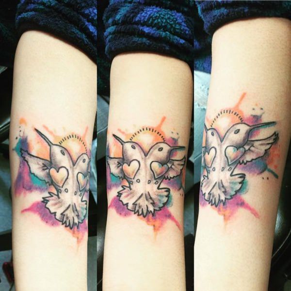 tatouage colibri 478
