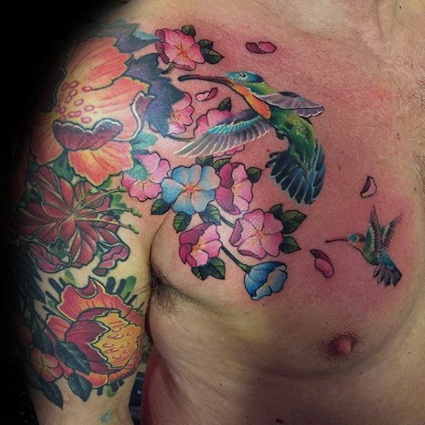 tatouage colibri 50