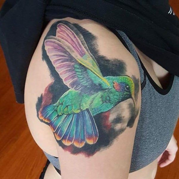 tatouage colibri 502