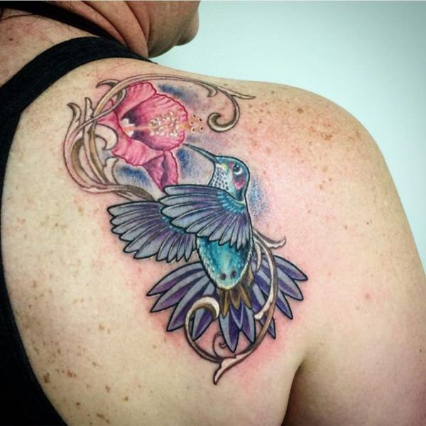 tatouage colibri 530
