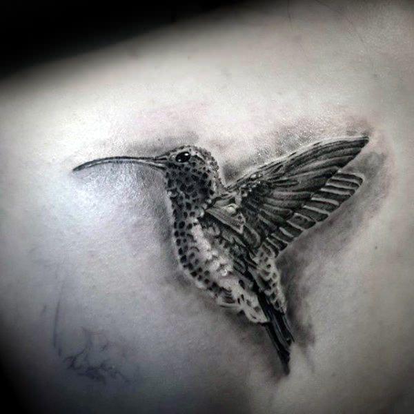 tatouage colibri 666