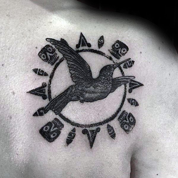 tatouage colibri 718