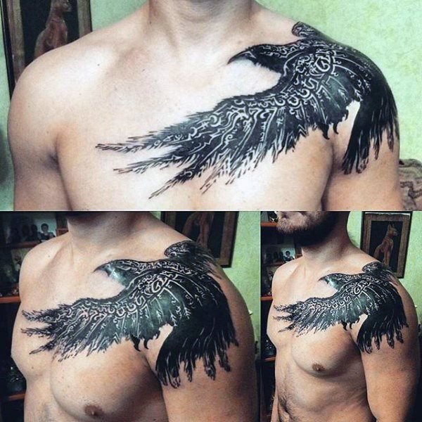 tatouage corbeau 102