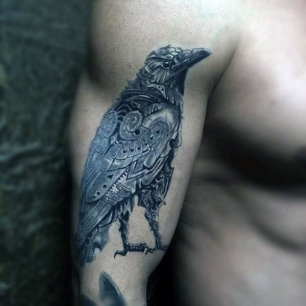 tatouage corbeau 14