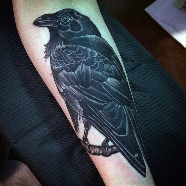 tatouage corbeau 190