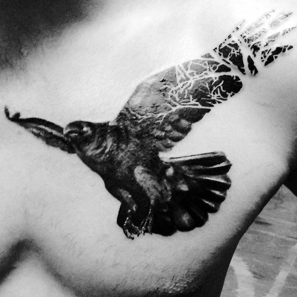 tatouage corbeau 226