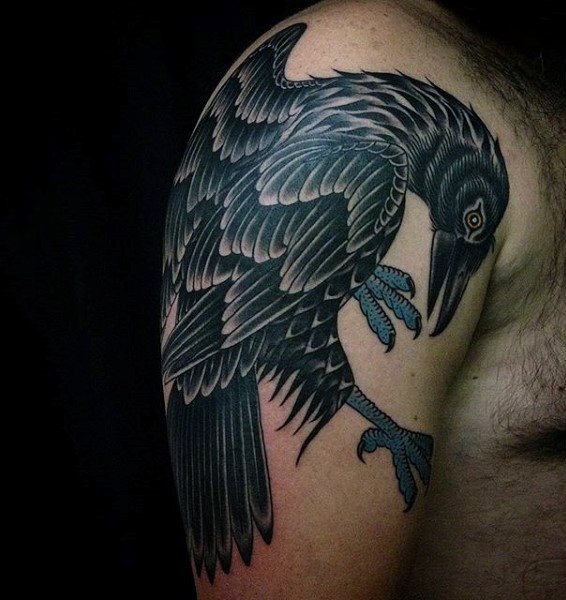 tatouage corbeau 302