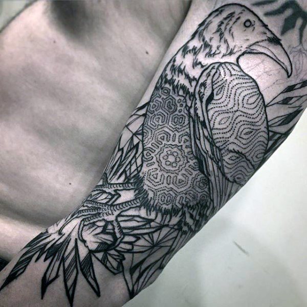 tatouage corbeau 350