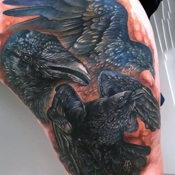 tatouage corbeau 370