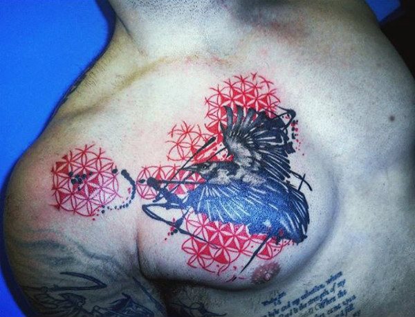 tatouage corbeau 378