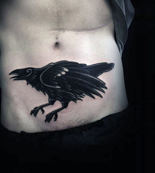 tatouage corbeau 390